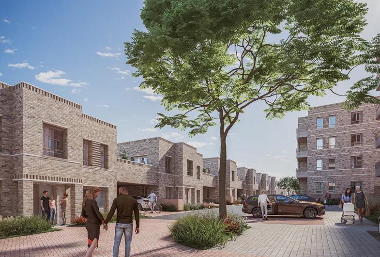 External view of Chase Farm development